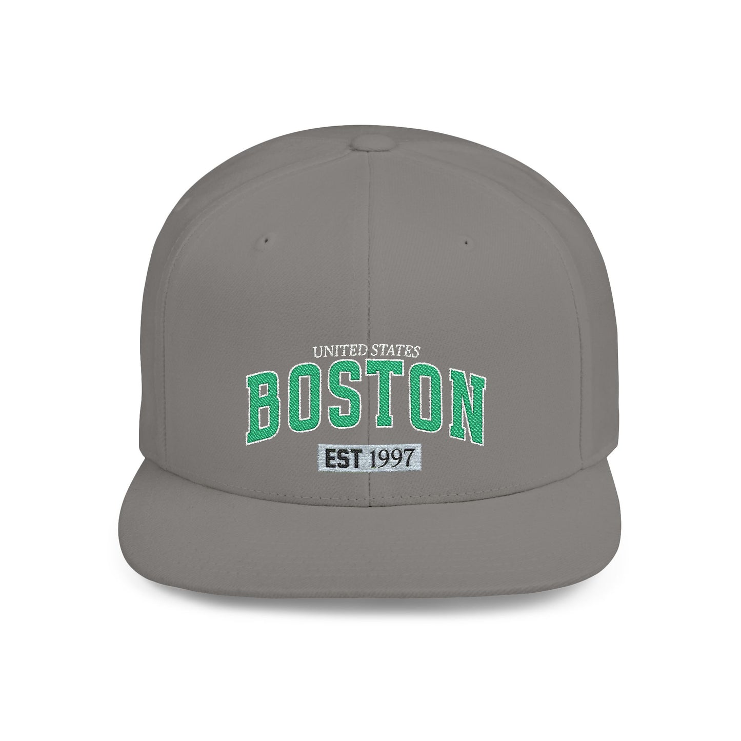 Boston Flat Bill Snapback Hat