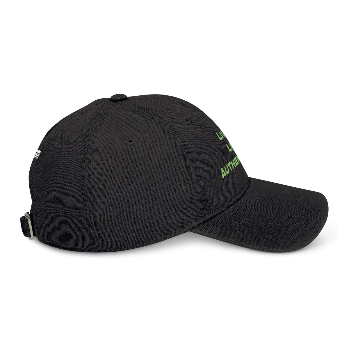Embroidered Denim Hat Live Life Authentically
