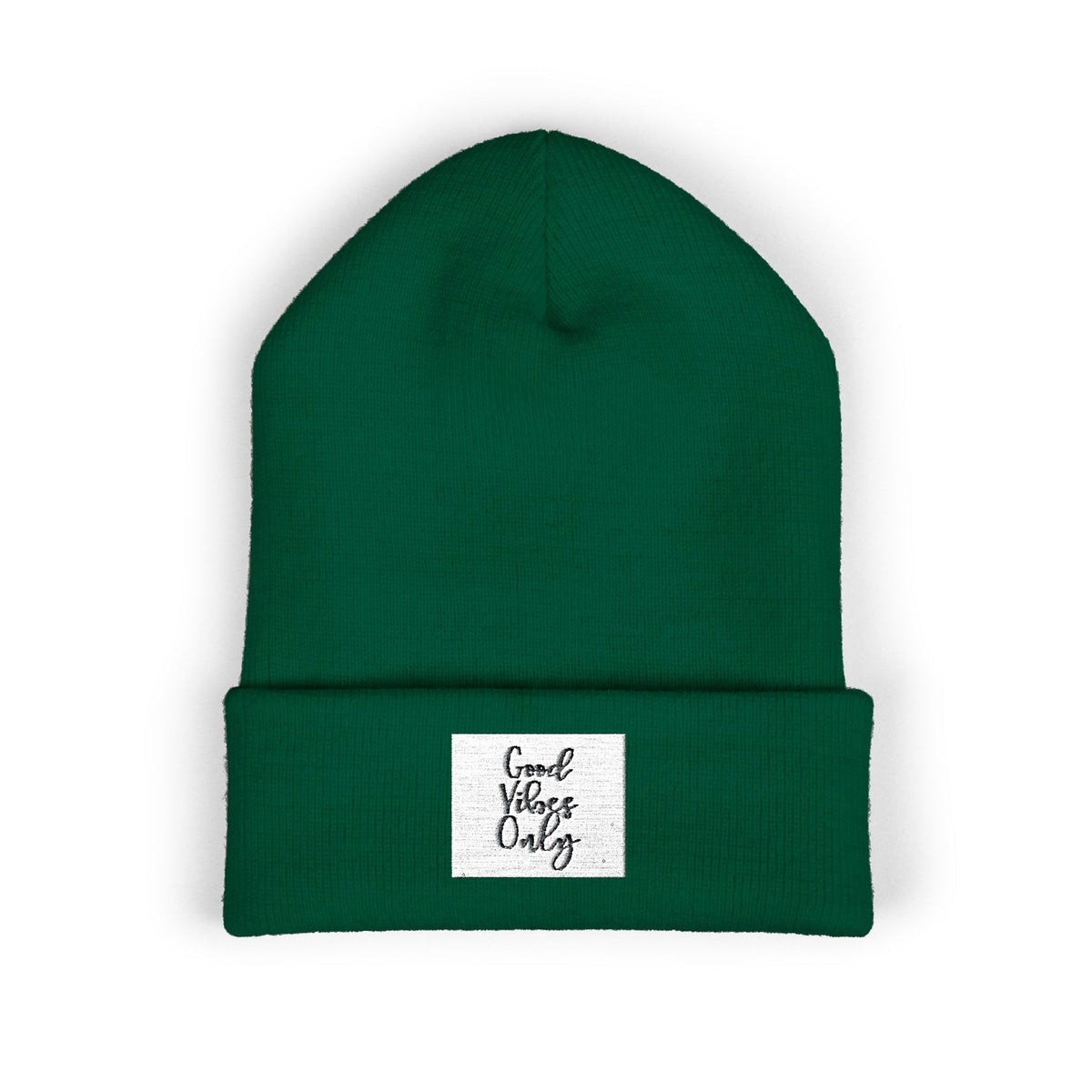 Cozy Embroidered Beanie for Winter Adventures, Fashionable Cuffed Hat for Outdoor Lovers