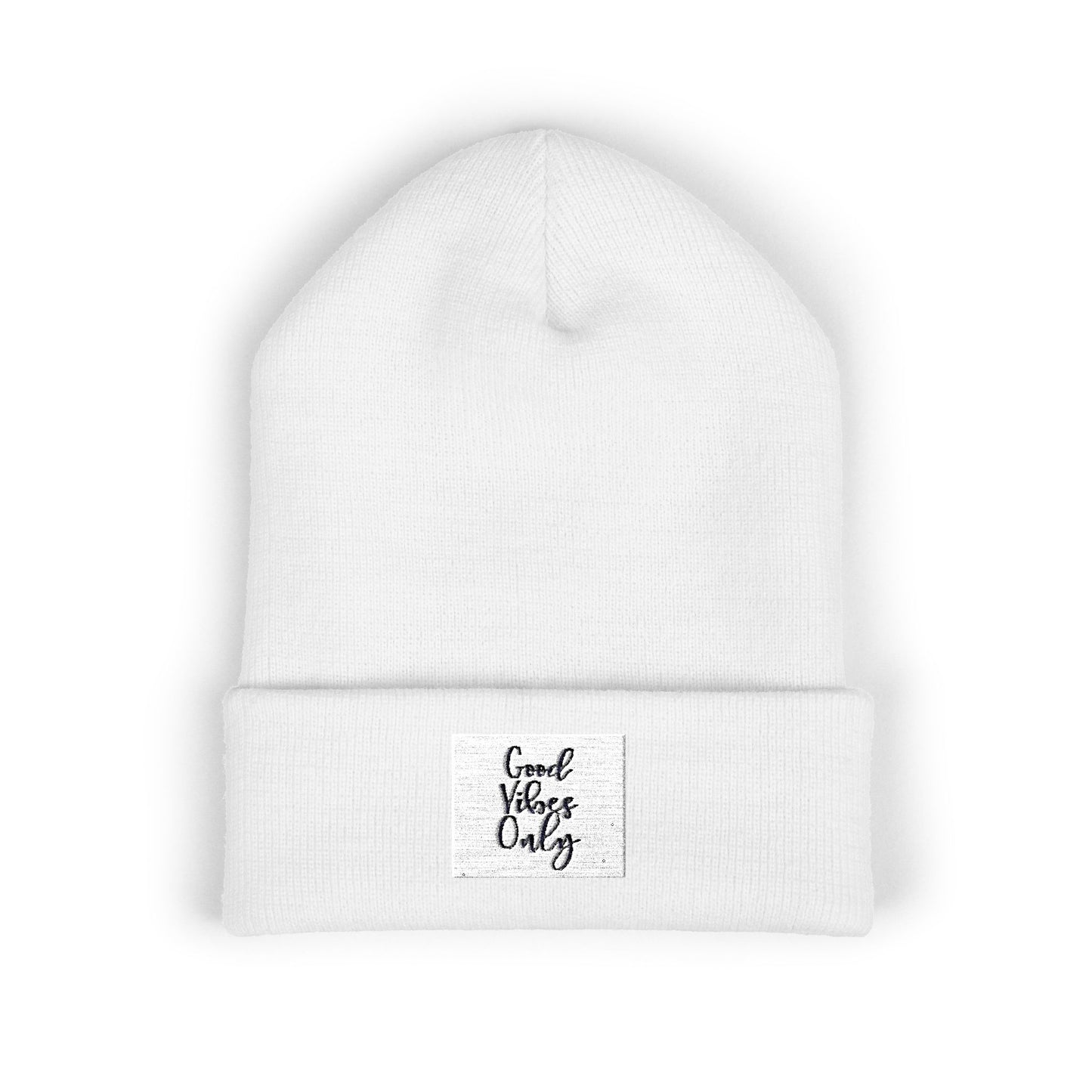 Cozy Embroidered Beanie for Winter Adventures, Fashionable Cuffed Hat for Outdoor Lovers