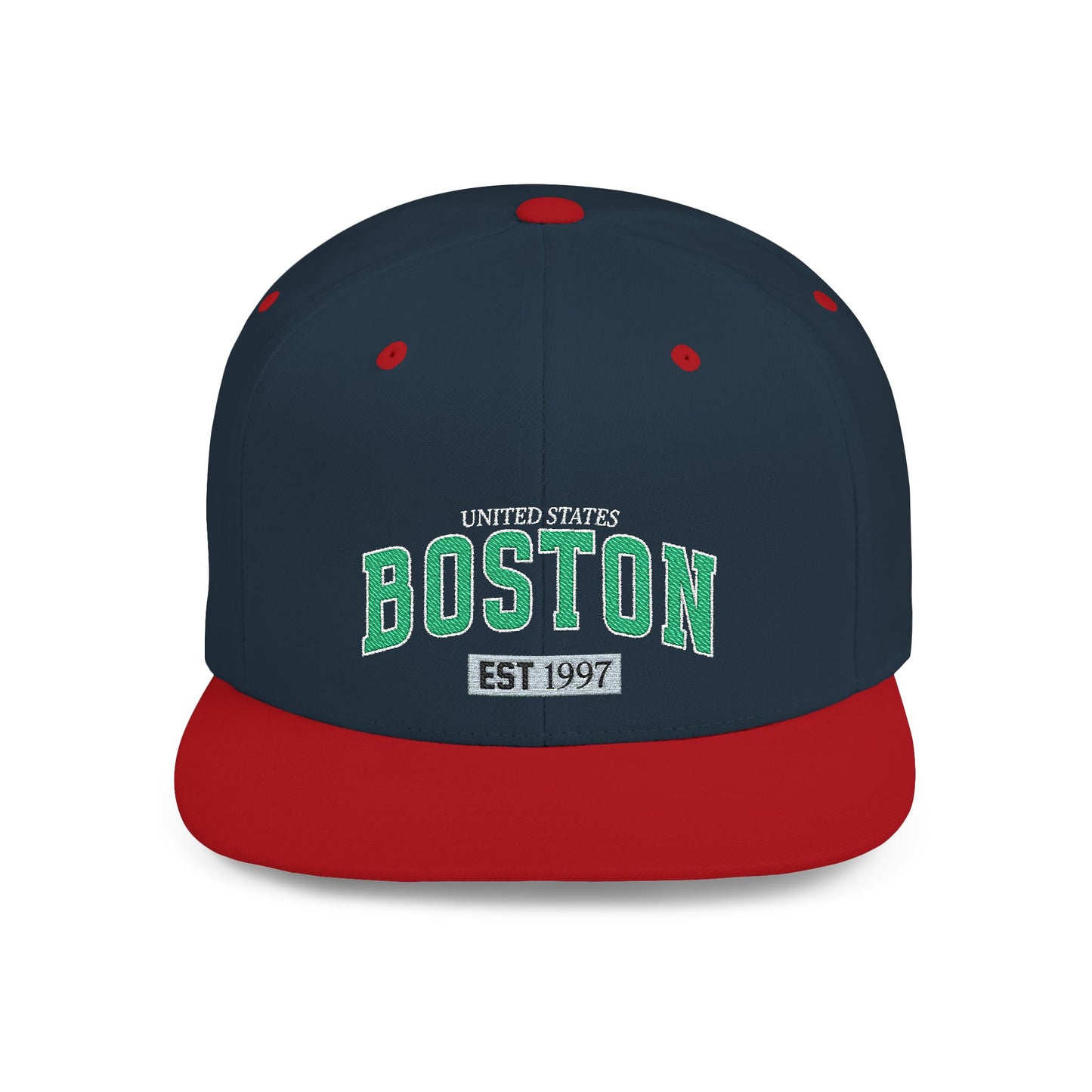 Boston Flat Bill Snapback Hat