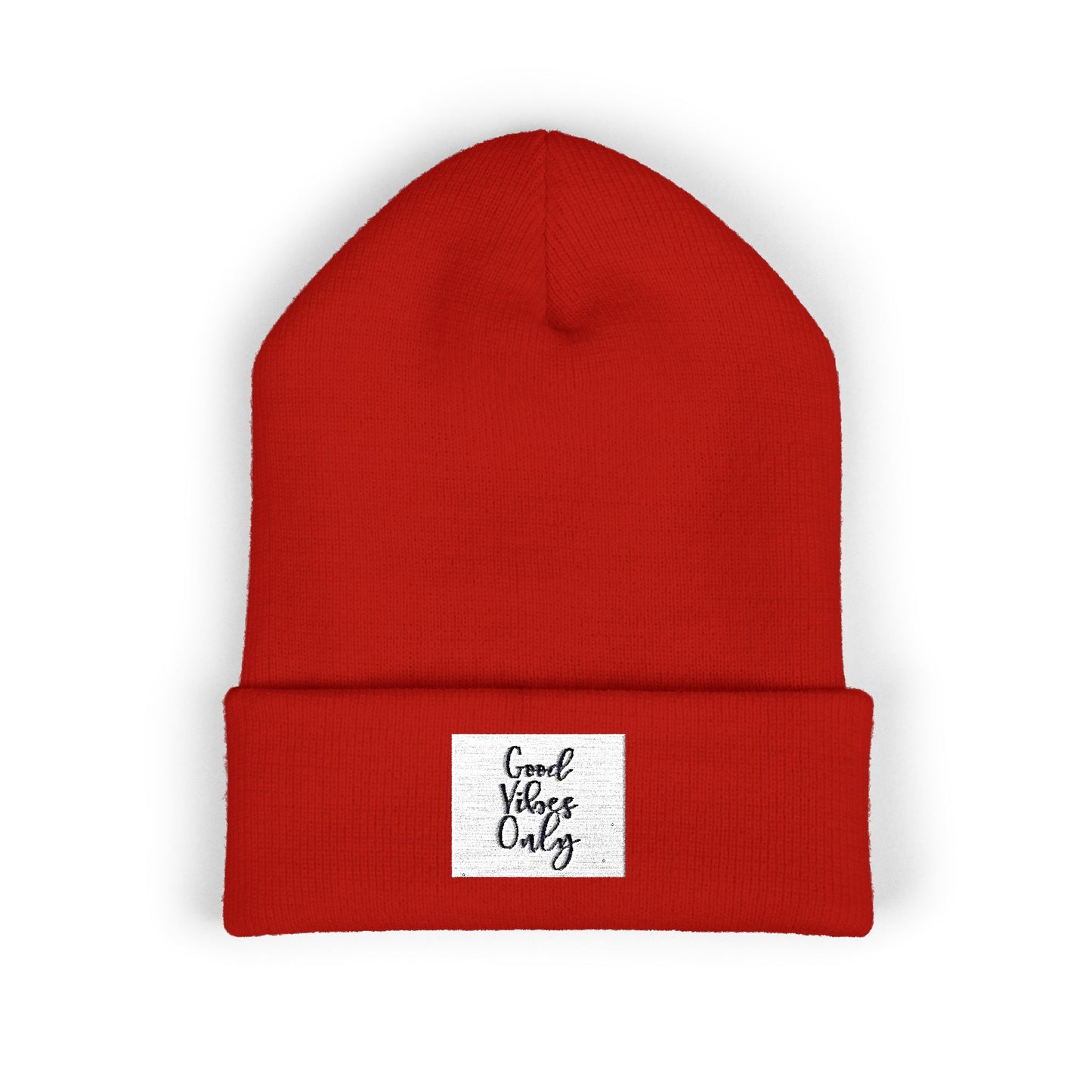 Cozy Embroidered Beanie for Winter Adventures, Fashionable Cuffed Hat for Outdoor Lovers