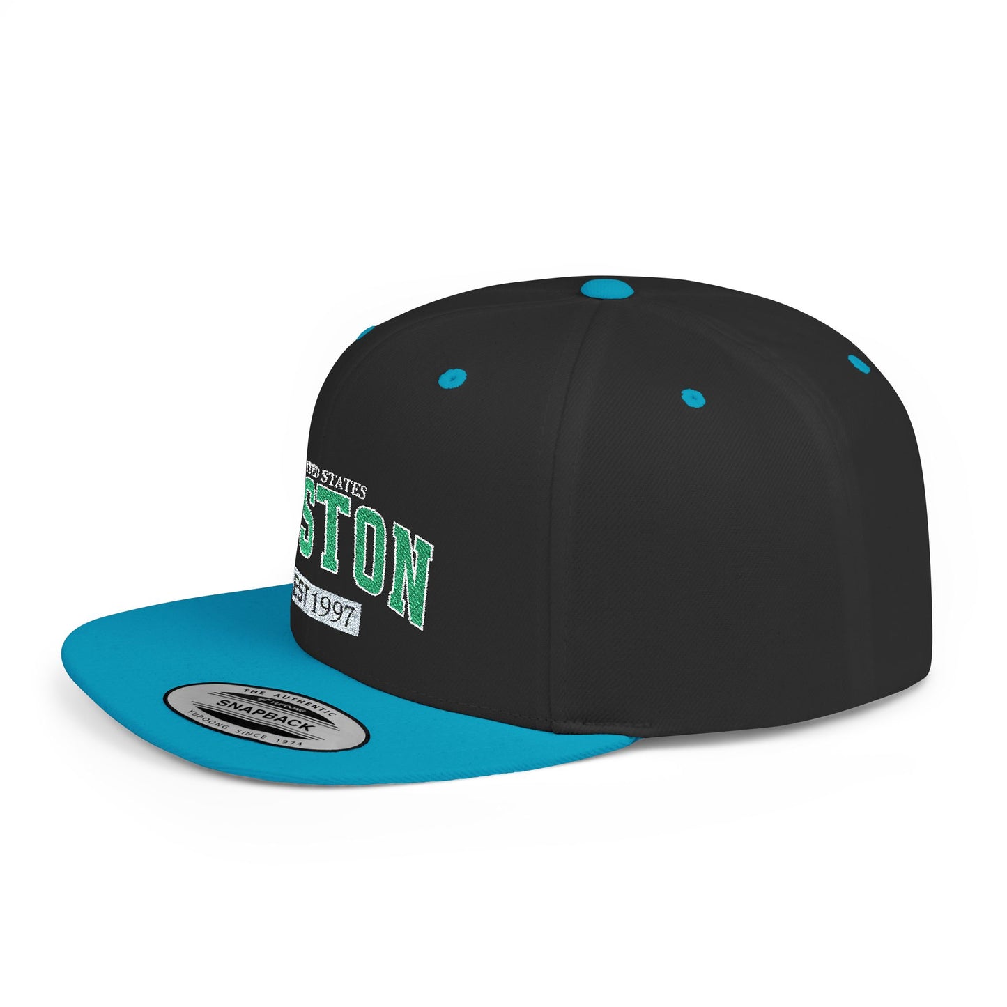 Boston Flat Bill Snapback Hat