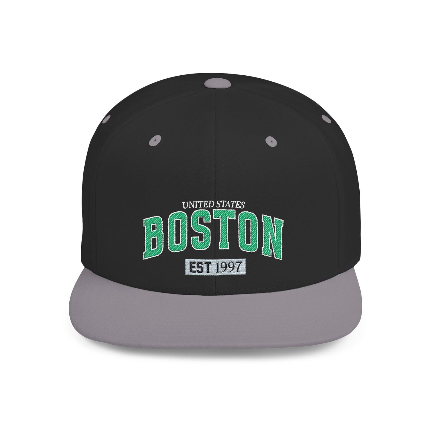 Boston Flat Bill Snapback Hat