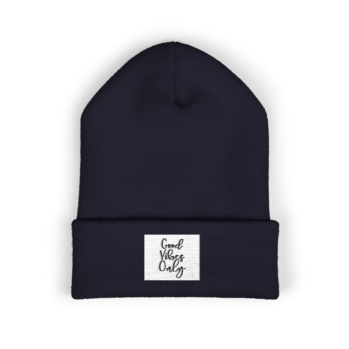 Cozy Embroidered Beanie for Winter Adventures, Fashionable Cuffed Hat for Outdoor Lovers