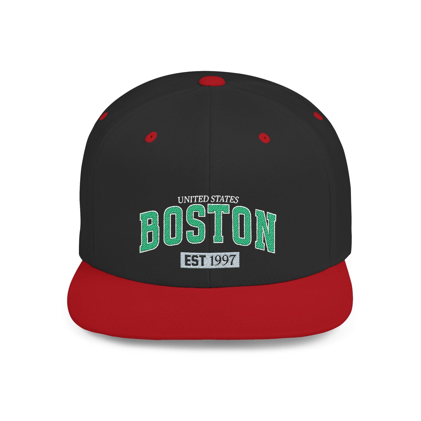 Boston Flat Bill Snapback Hat