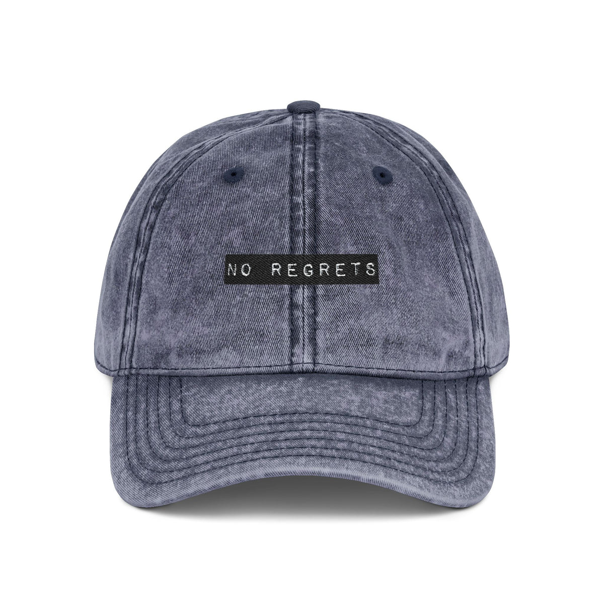 Embroidered "No Regrets" Dad Hat