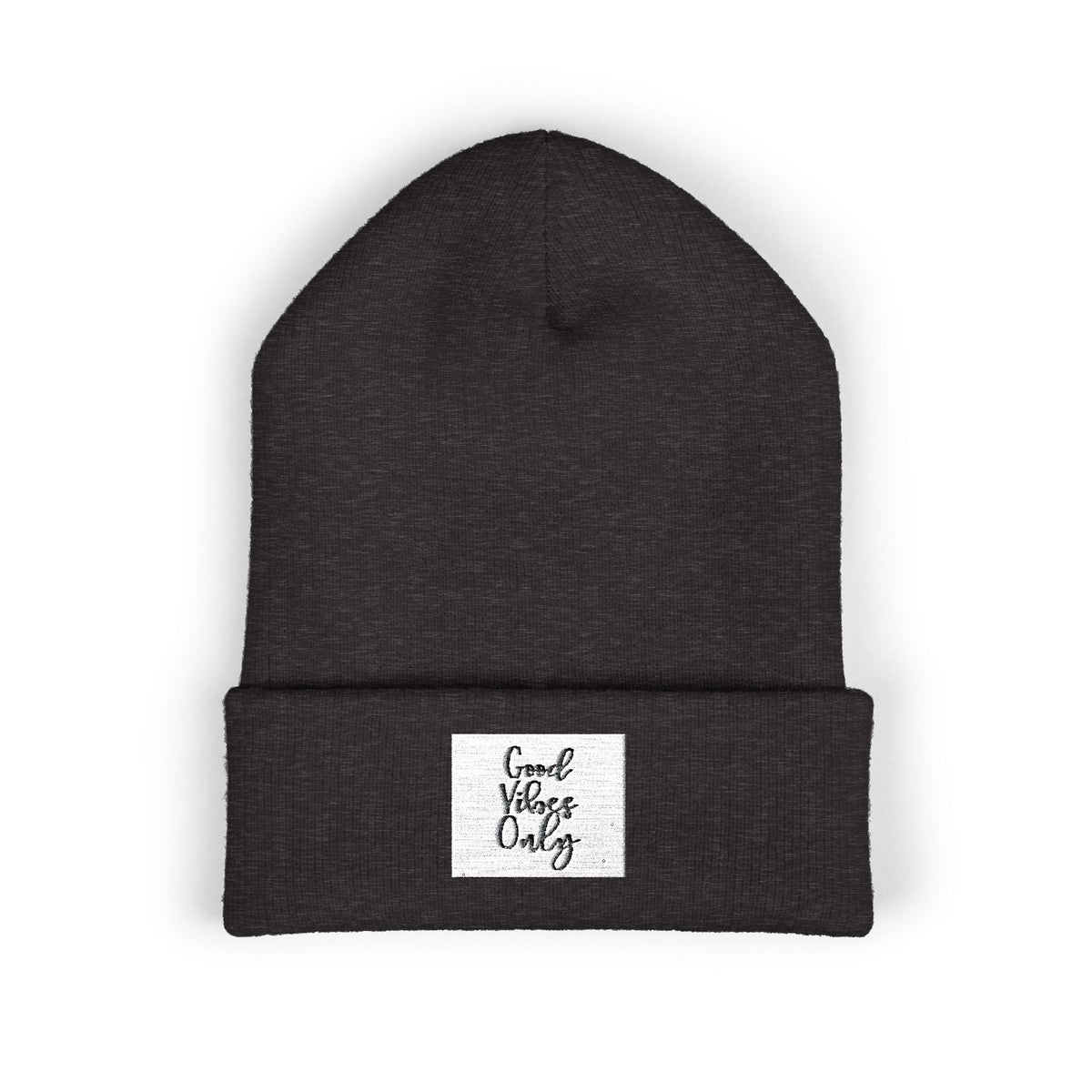 Cozy Embroidered Beanie for Winter Adventures, Fashionable Cuffed Hat for Outdoor Lovers