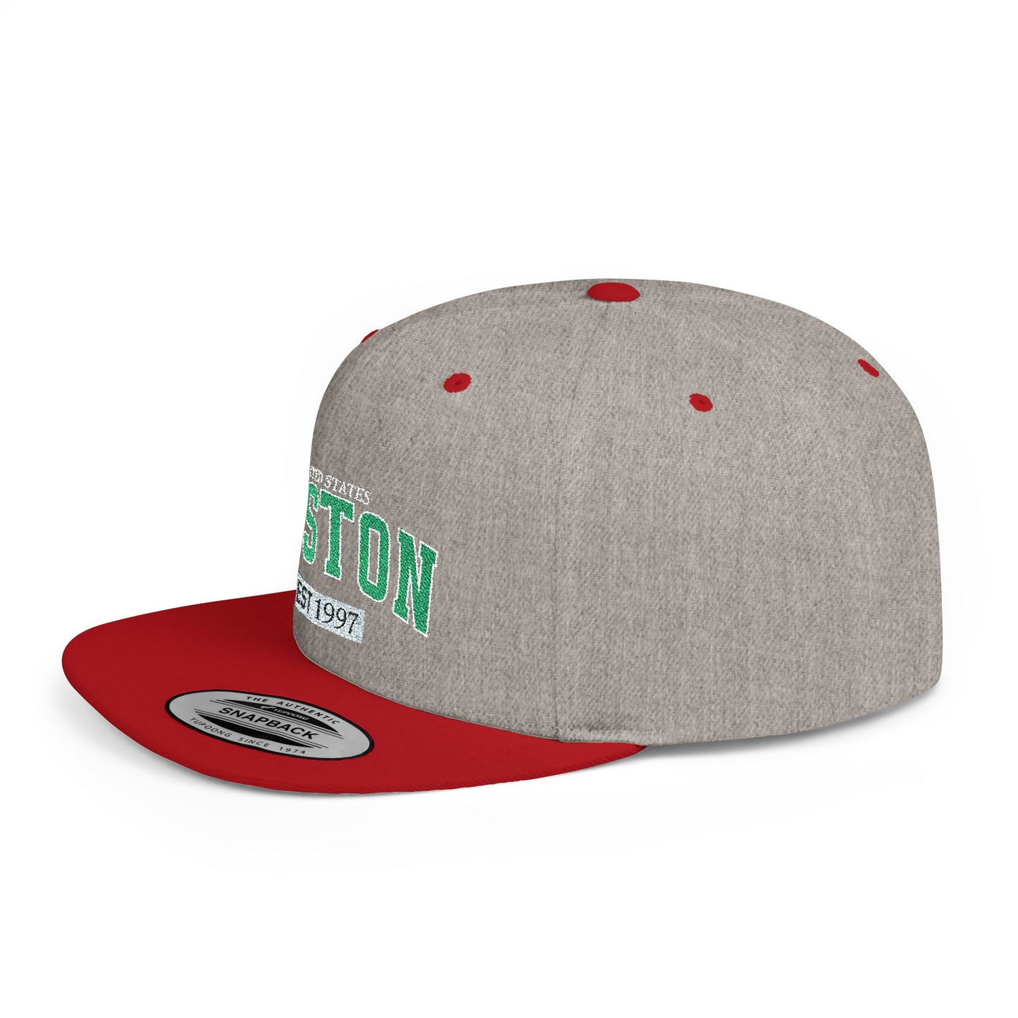 Boston Flat Bill Snapback Hat