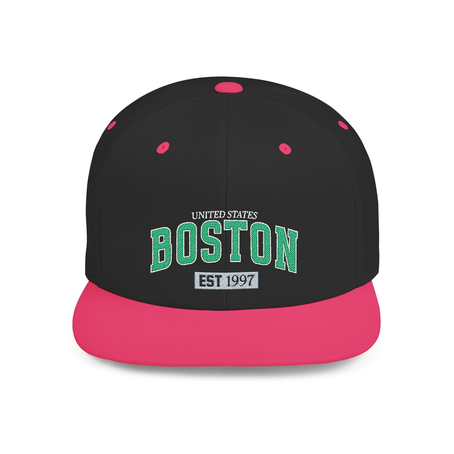 Boston Flat Bill Snapback Hat