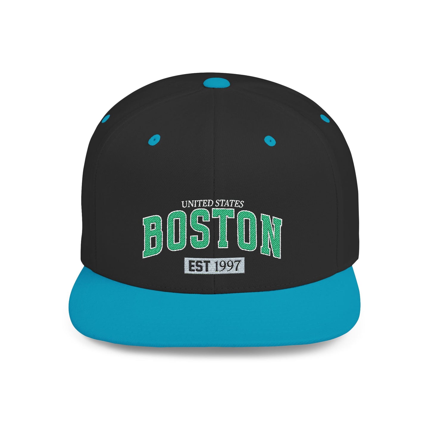 Boston Flat Bill Snapback Hat