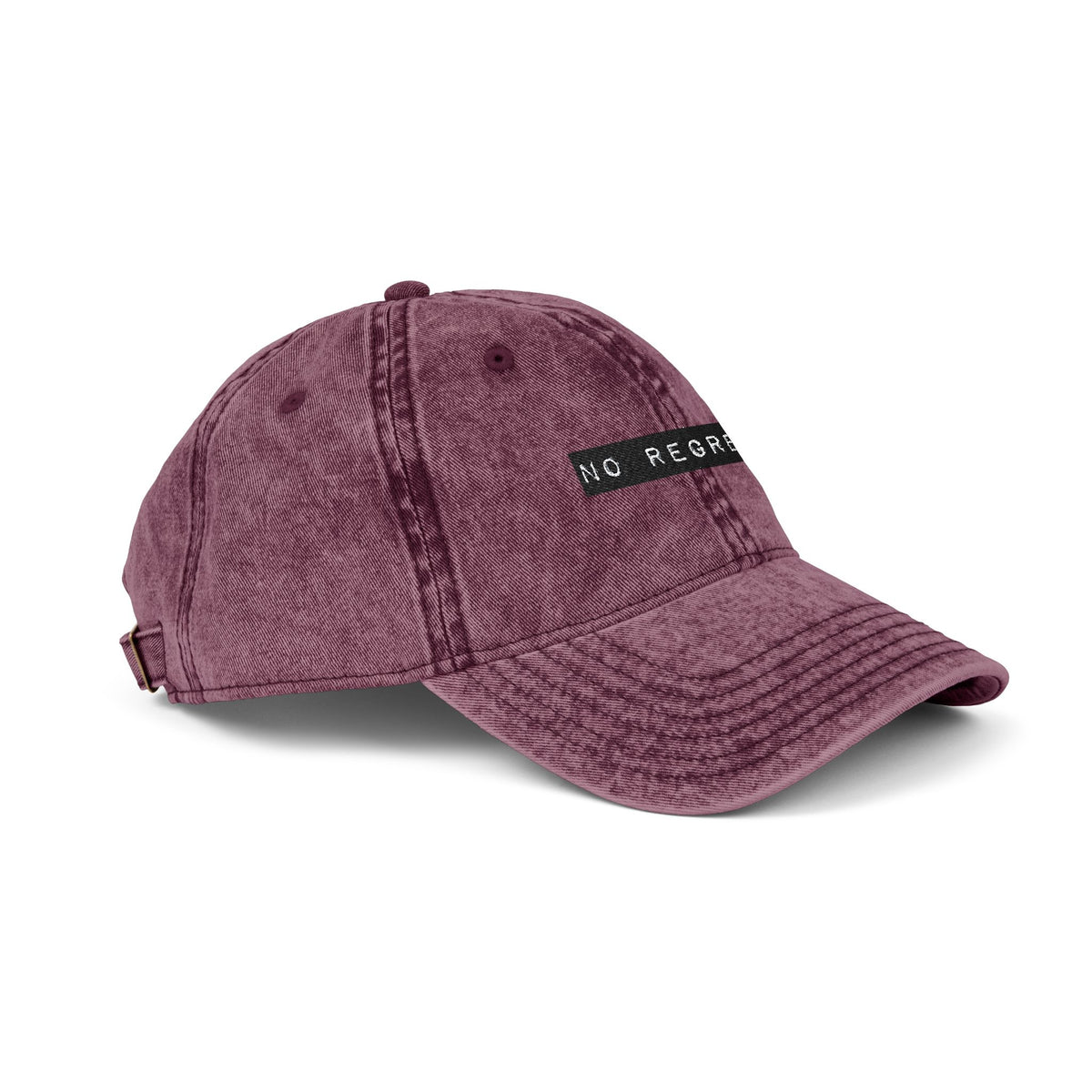 Embroidered "No Regrets" Dad Hat