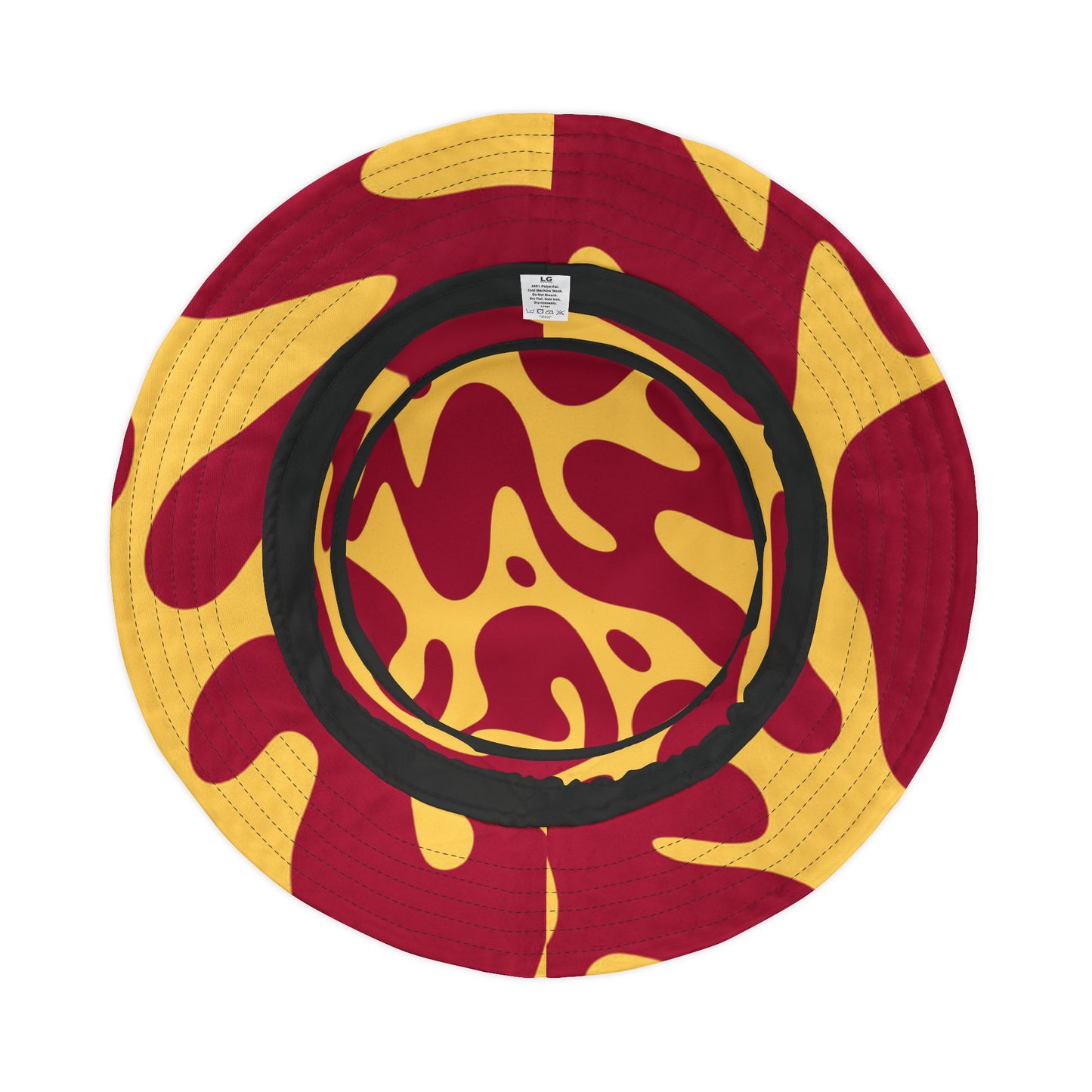 Red & Gold Abstract Bucket