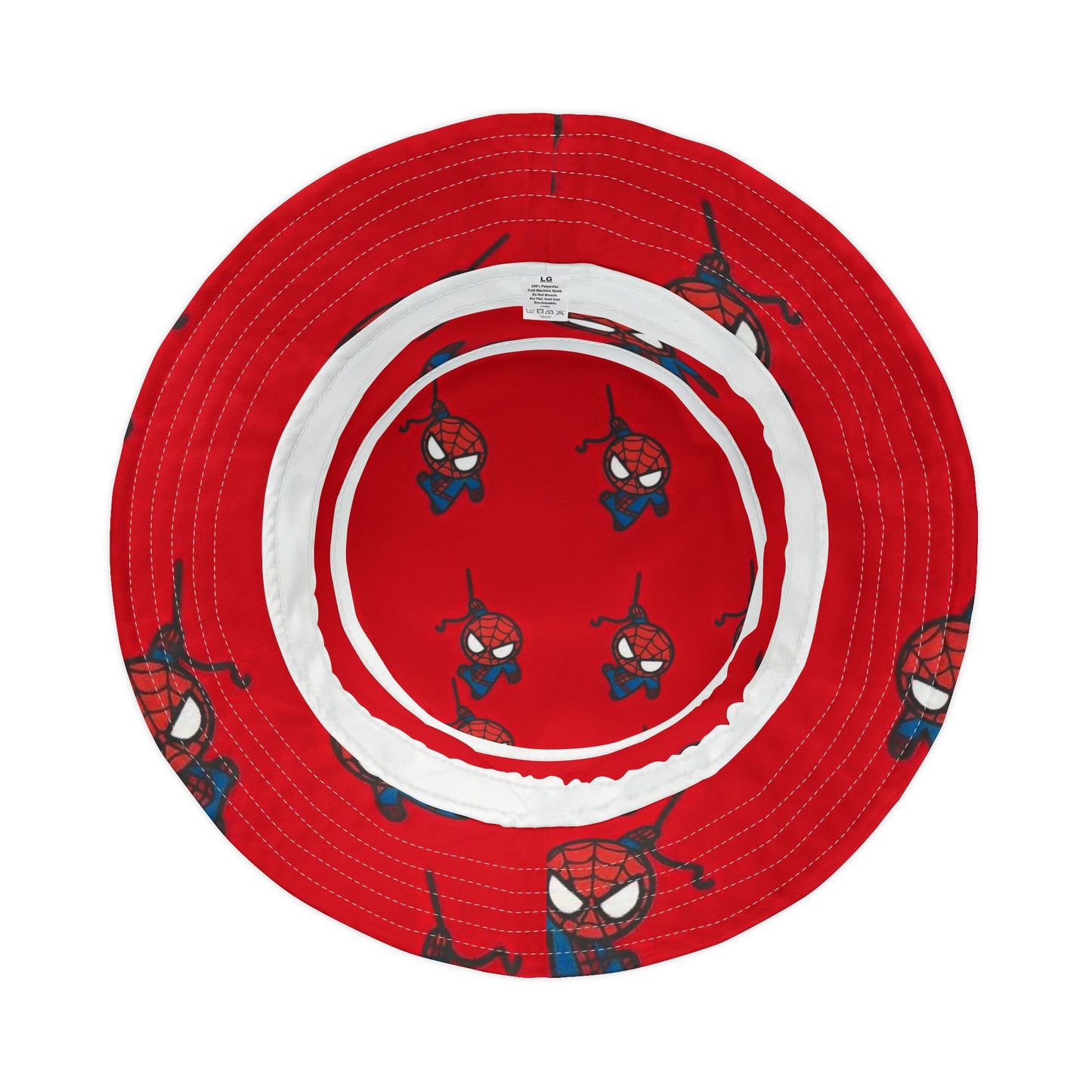 Spider-Man Bucket Hat, Kids Gift, Fun Outdoor Accessory, Gift for Superhero Fans, Red AOP Hat