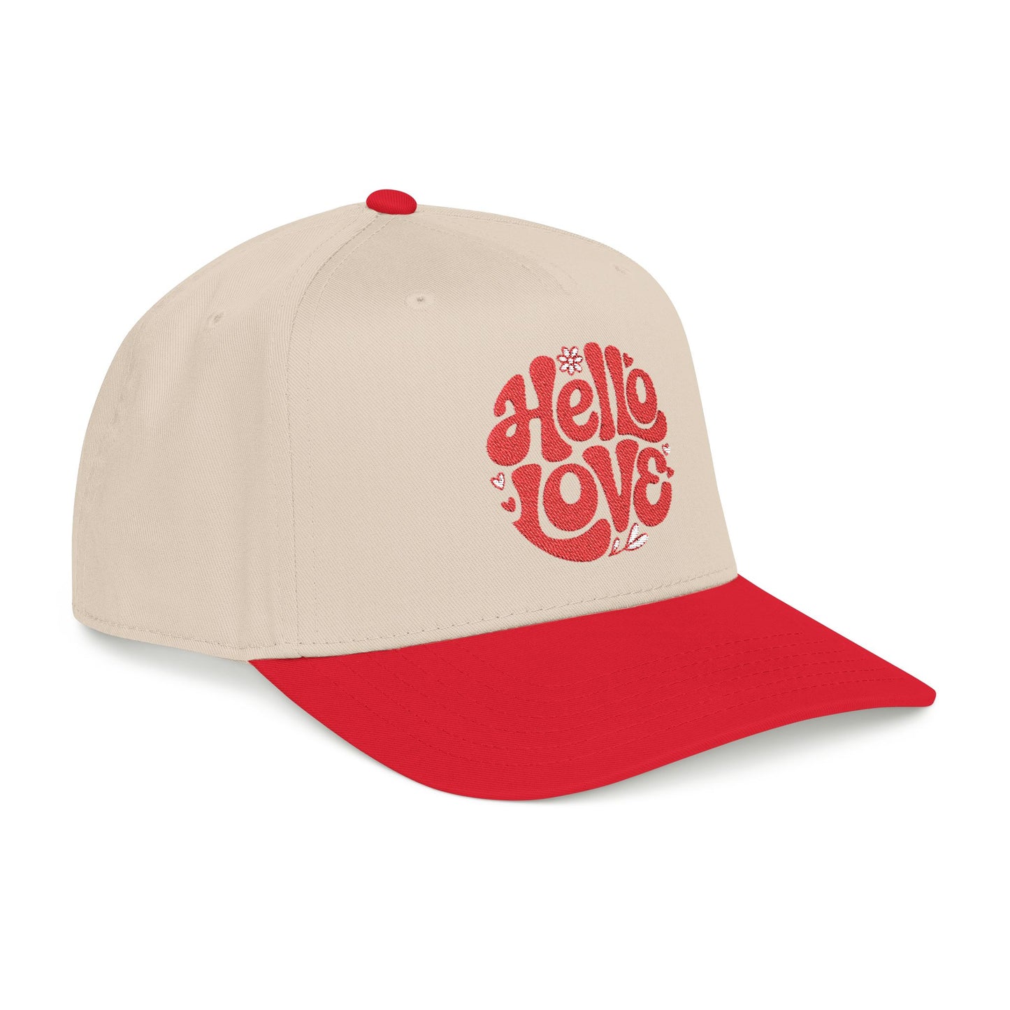 Hello Love Embroidered Baseball Cap