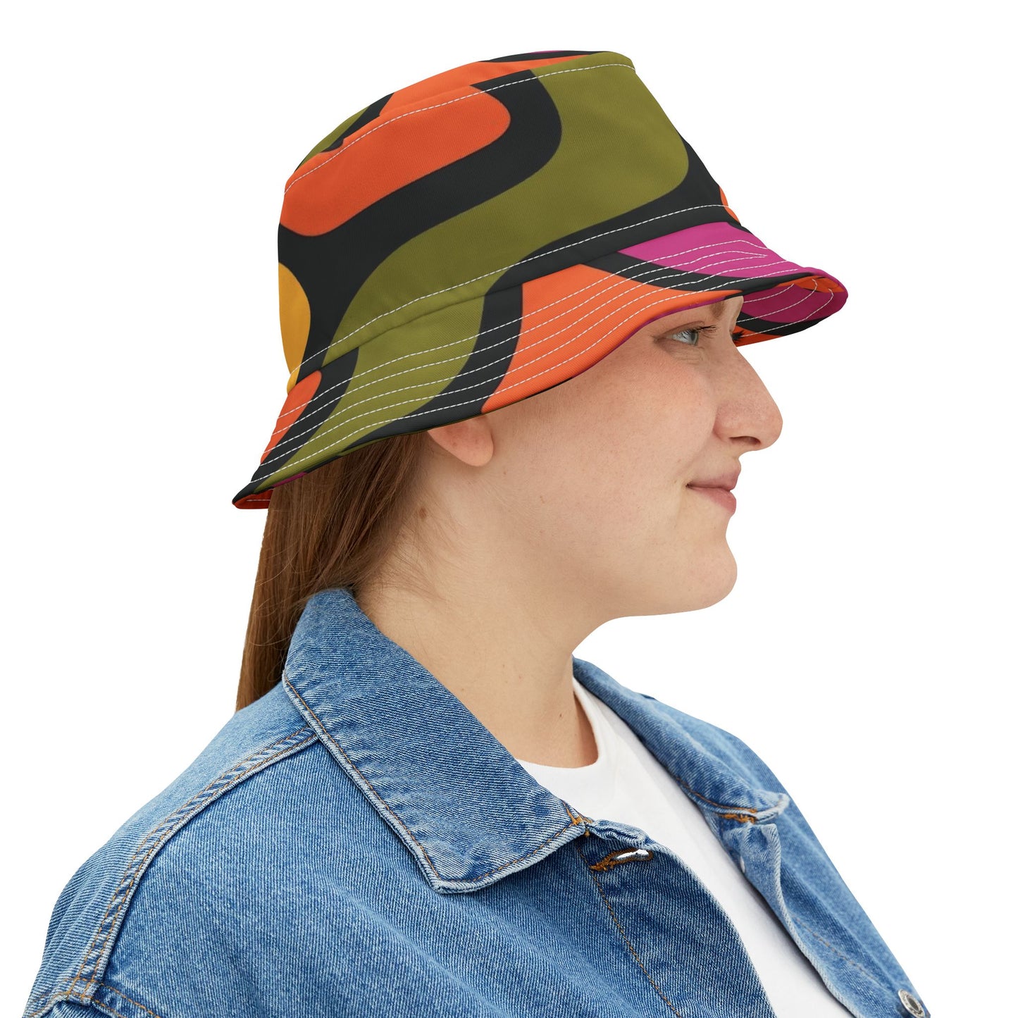 Vibrant Abstract Pattern Bucket Hat