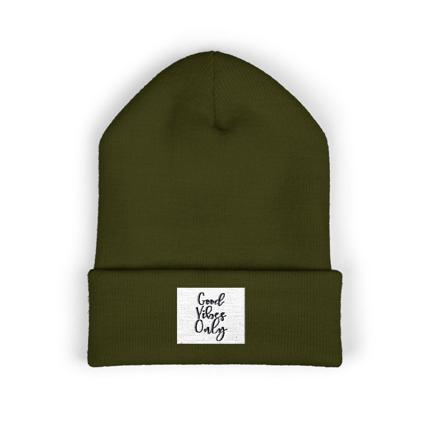 Cozy Embroidered Beanie for Winter Adventures, Fashionable Cuffed Hat for Outdoor Lovers