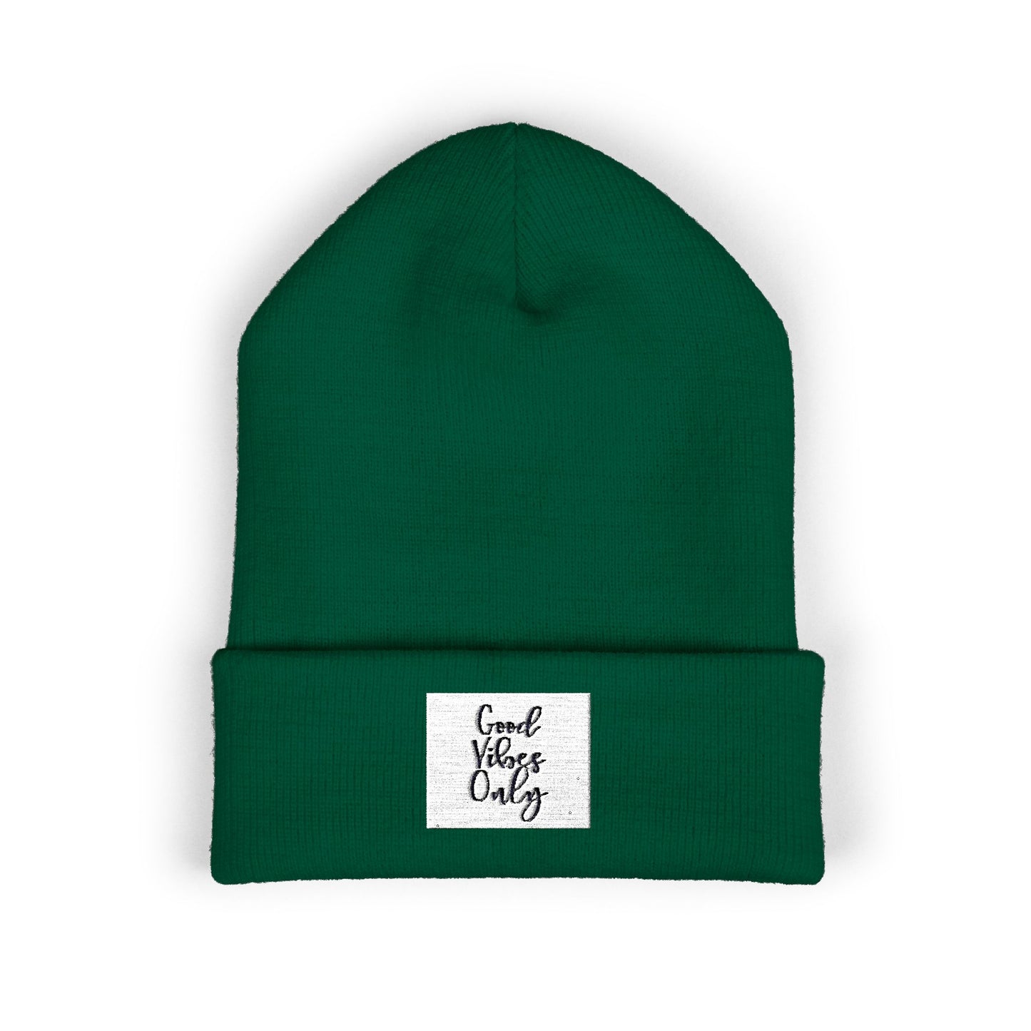 Cozy Embroidered Beanie for Winter Adventures, Fashionable Cuffed Hat for Outdoor Lovers