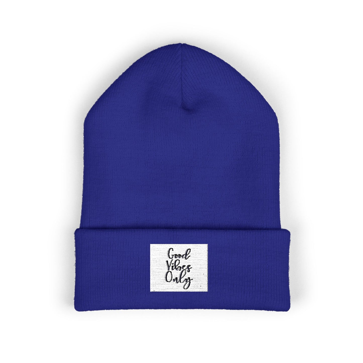 Cozy Embroidered Beanie for Winter Adventures, Fashionable Cuffed Hat for Outdoor Lovers