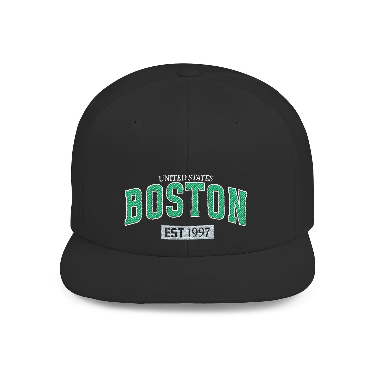 Boston Flat Bill Snapback Hat