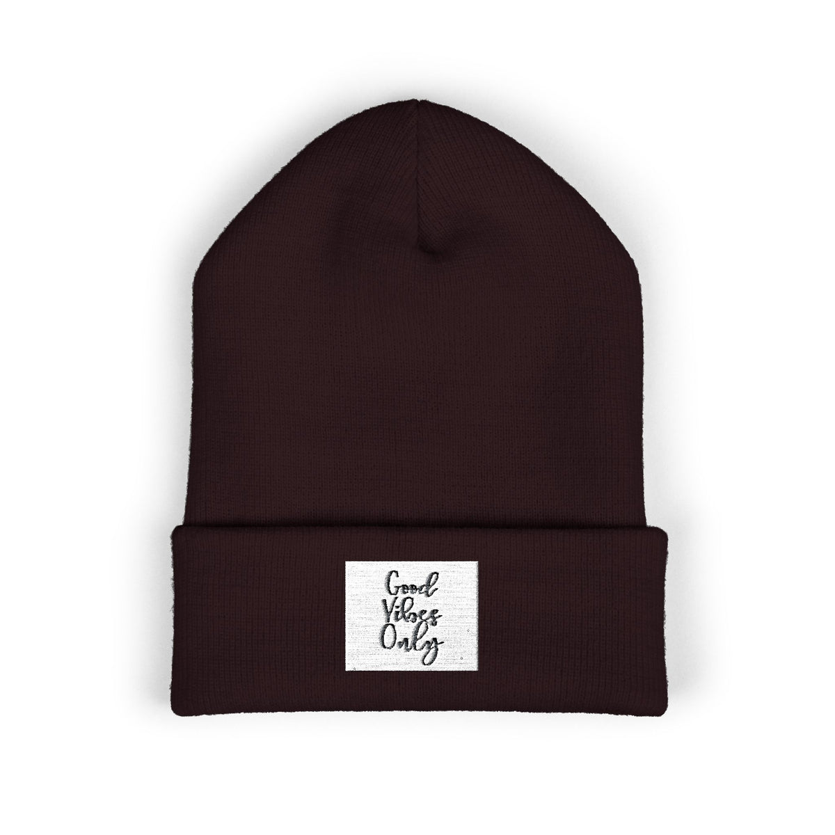 Cozy Embroidered Beanie for Winter Adventures, Fashionable Cuffed Hat for Outdoor Lovers