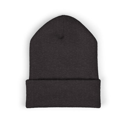 Cozy Embroidered Beanie for Winter Adventures, Fashionable Cuffed Hat for Outdoor Lovers