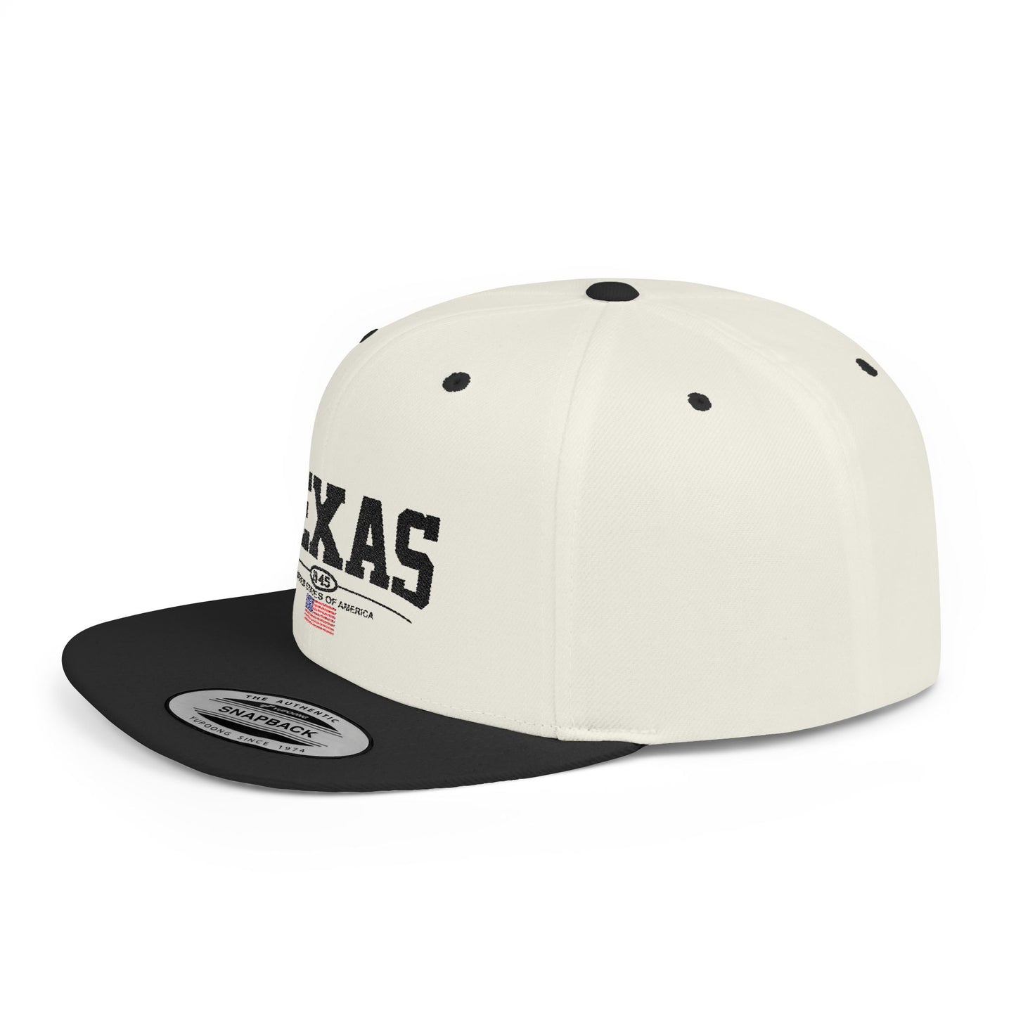 Texas Flat Bill Snapback Cap