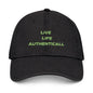 Embroidered Denim Hat Live Life Authentically