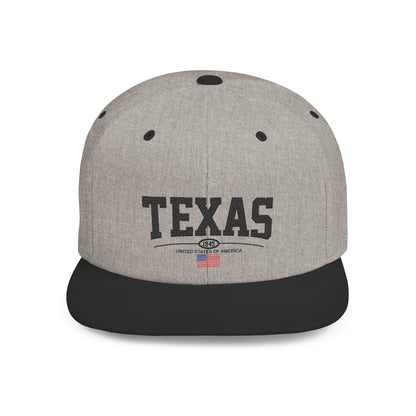 Texas Flat Bill Snapback Cap