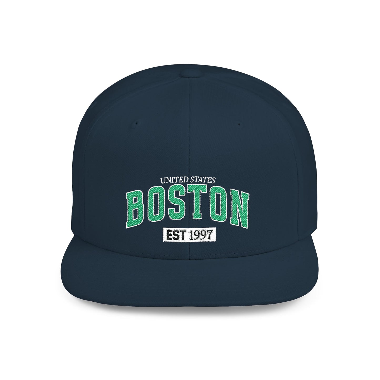 Boston Flat Bill Snapback Hat