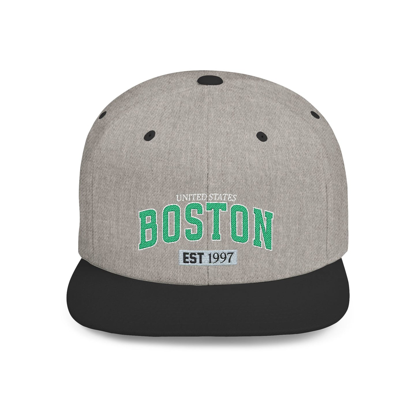 Boston Flat Bill Snapback Hat