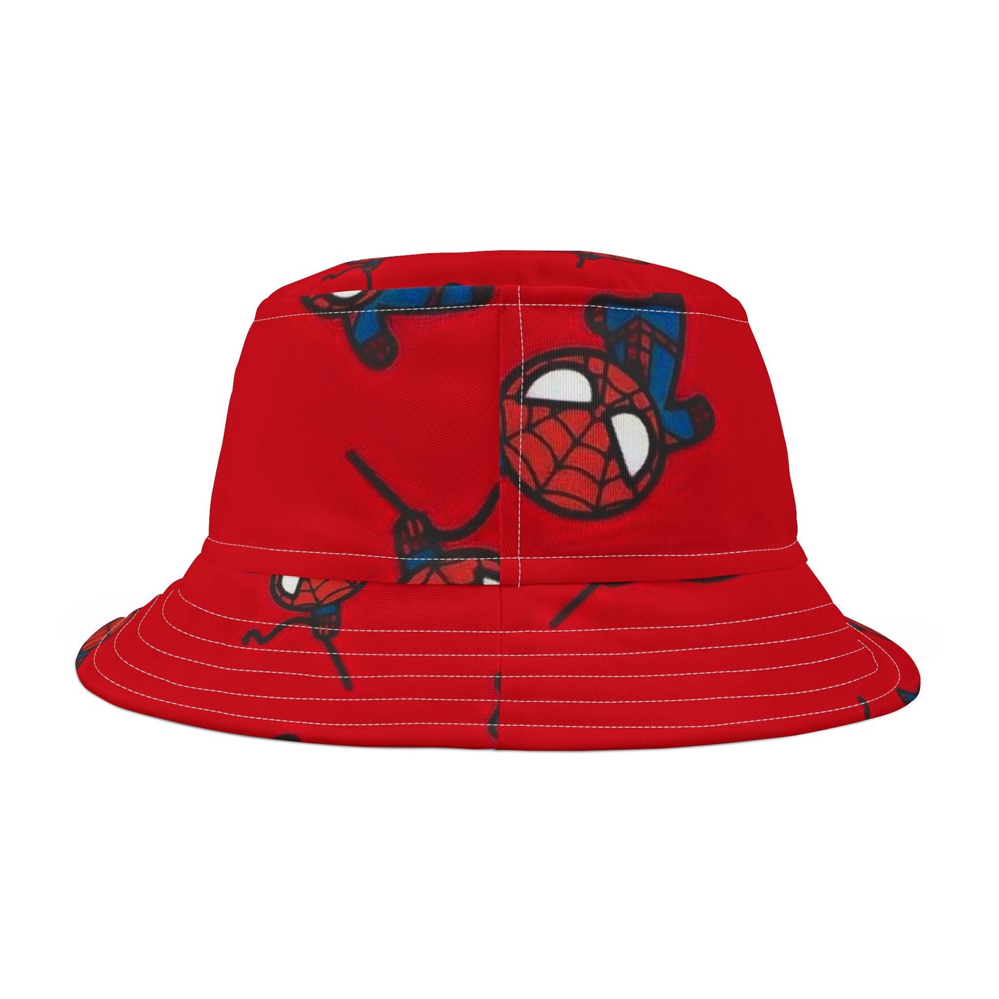 Spider-Man Bucket Hat, Kids Gift, Fun Outdoor Accessory, Gift for Superhero Fans, Red AOP Hat