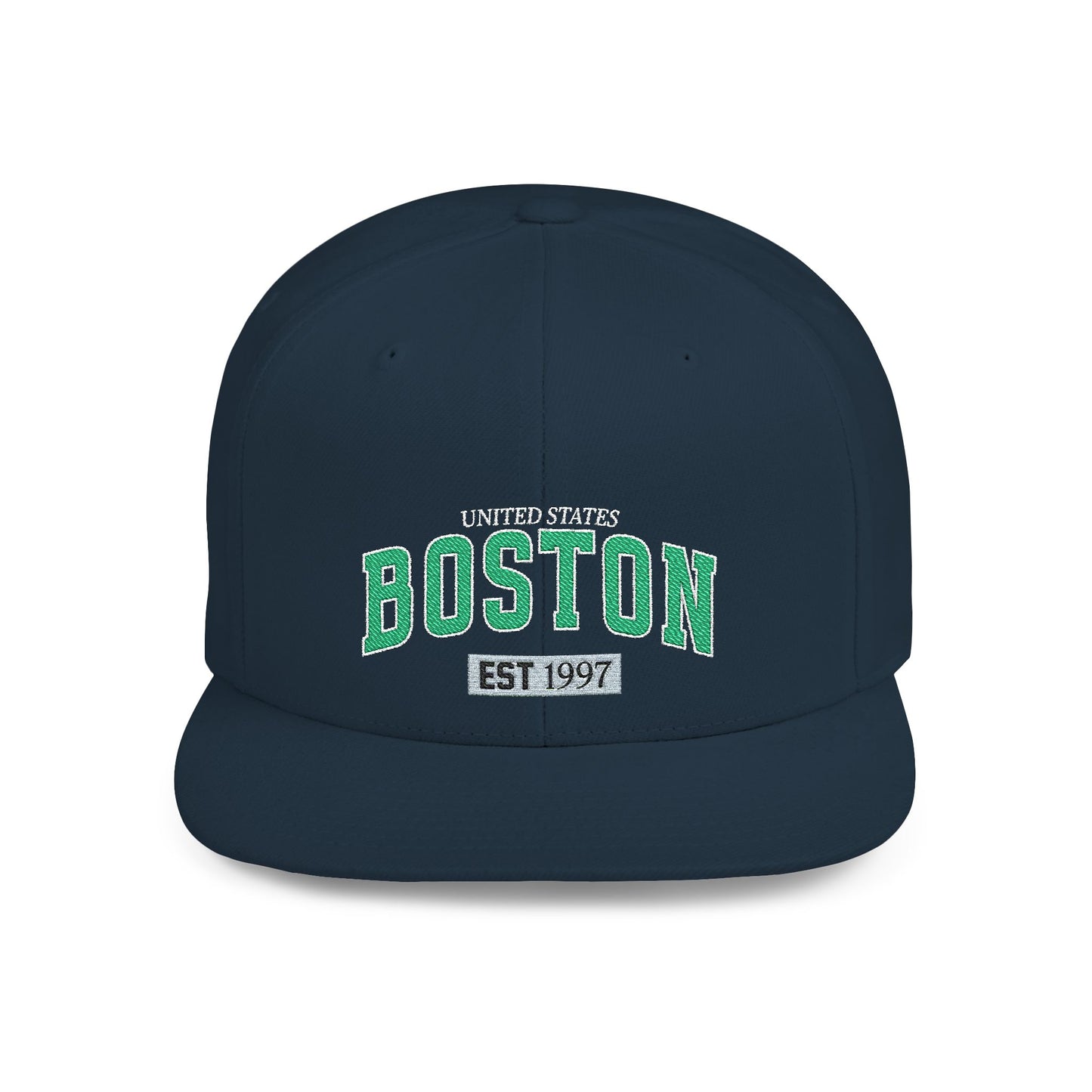 Boston Flat Bill Snapback Hat
