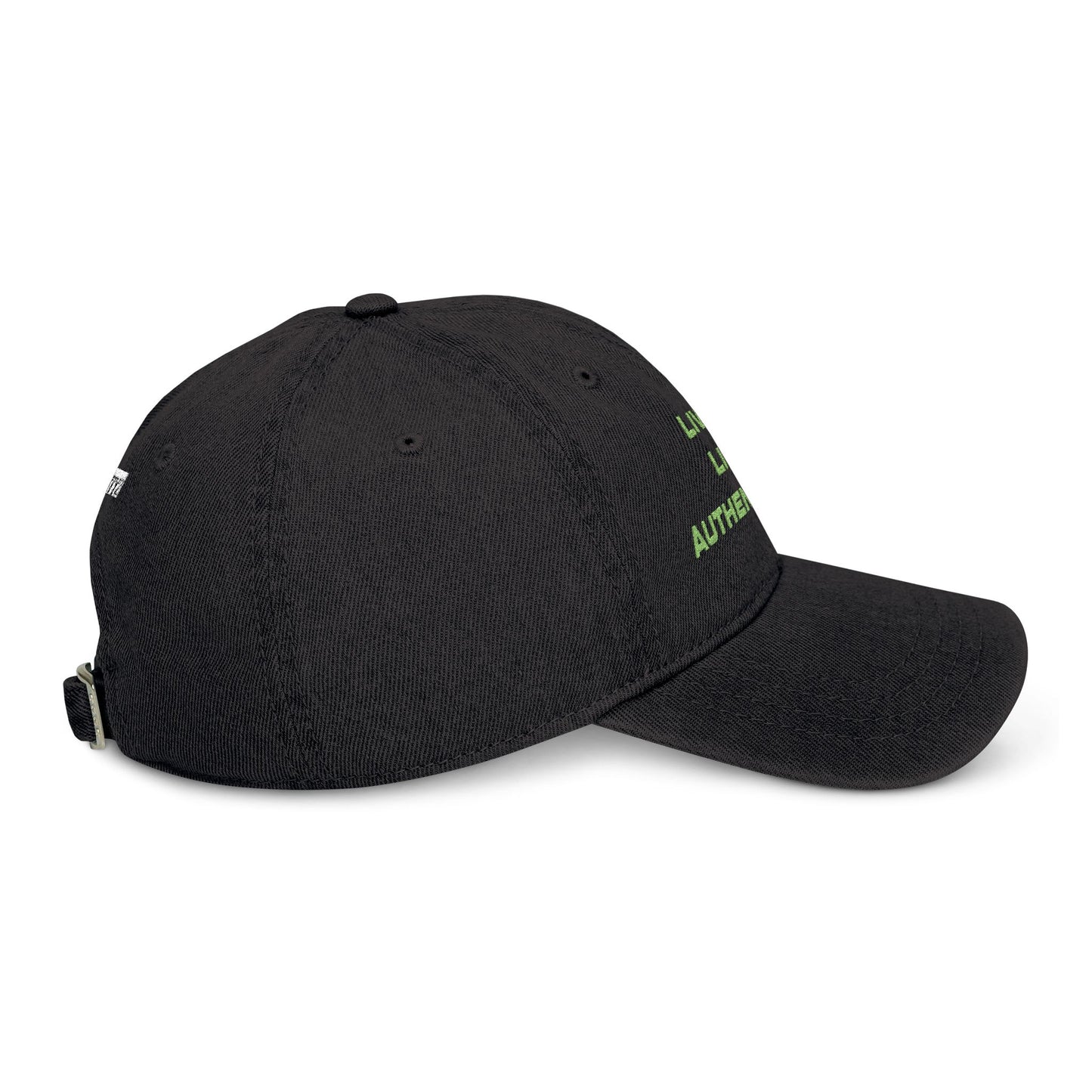Embroidered Denim Hat Live Life Authentically