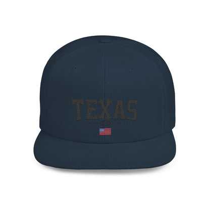 Texas Flat Bill Snapback Cap