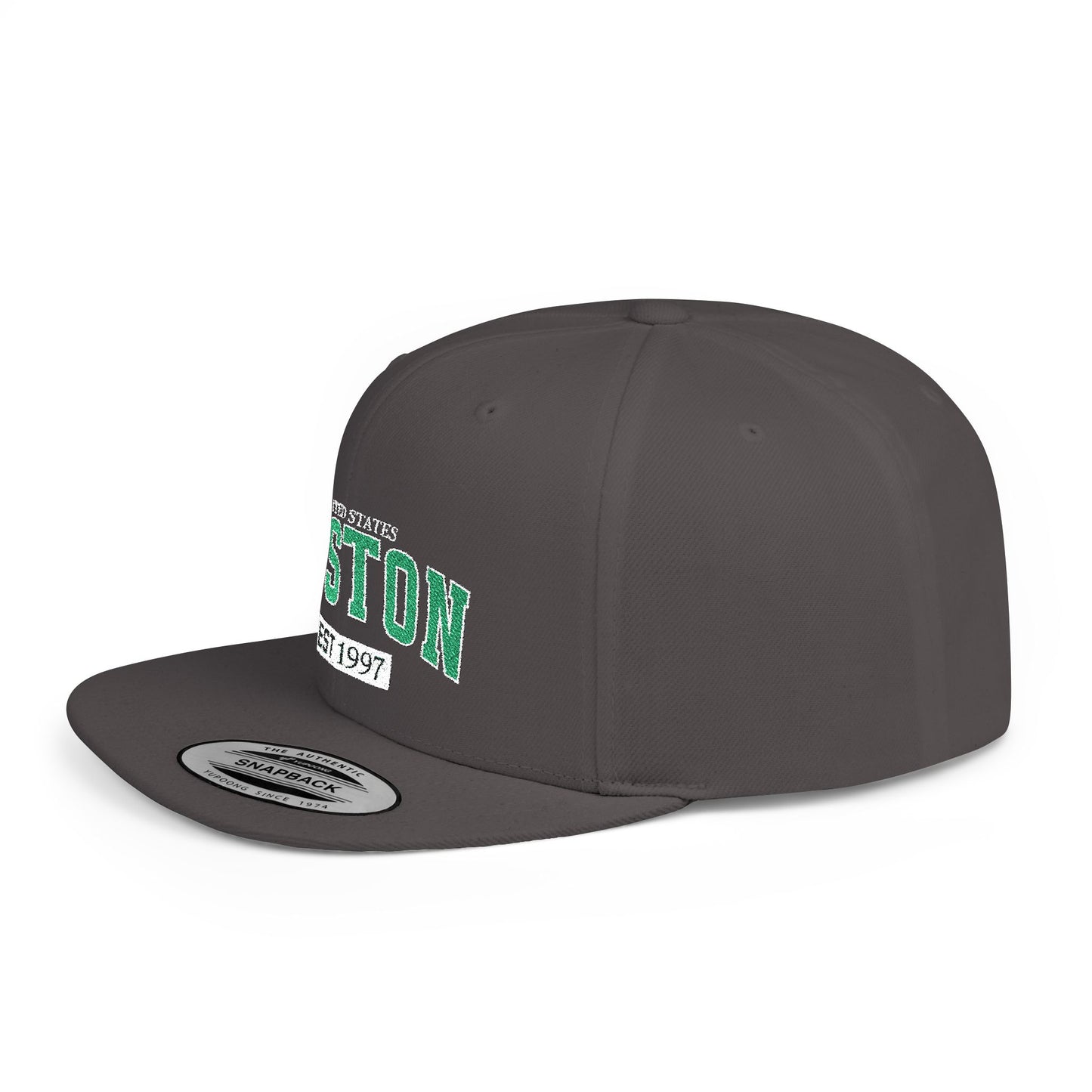 Boston Flat Bill Snapback Hat
