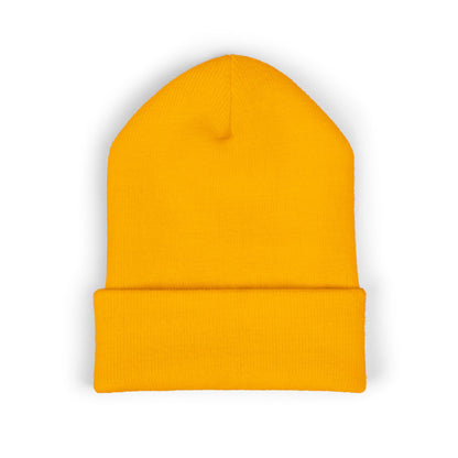 Cozy Embroidered Beanie for Winter Adventures, Fashionable Cuffed Hat for Outdoor Lovers
