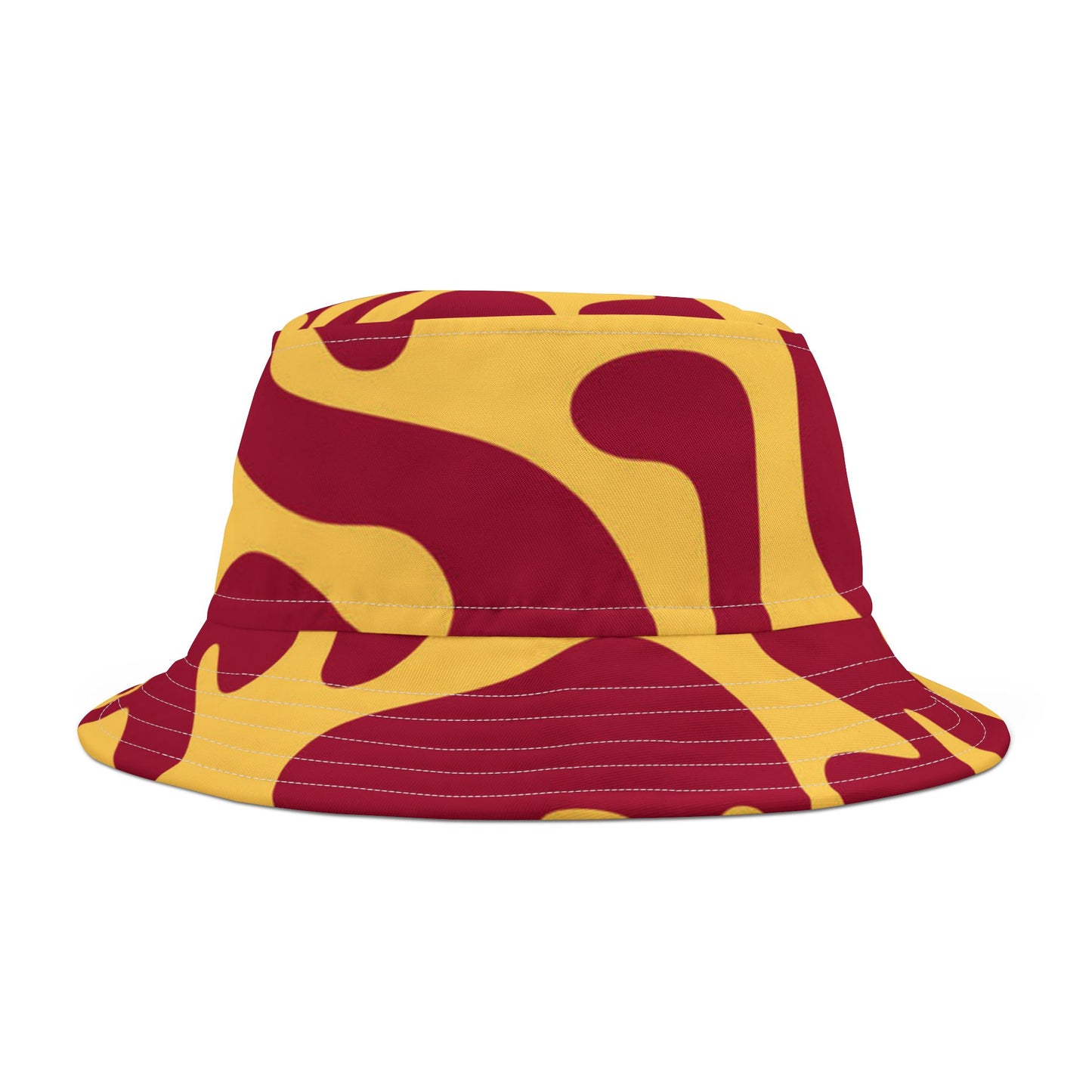 Red & Gold Abstract Bucket