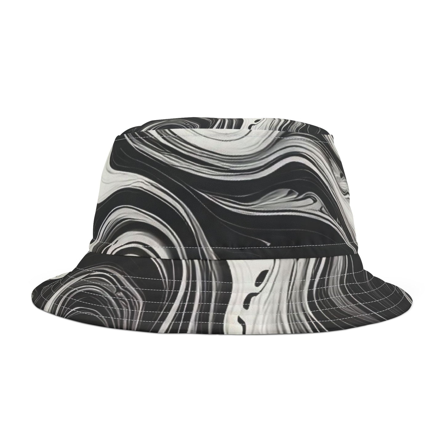 Stylish Marble Print Bucket Hat