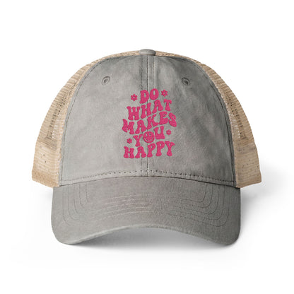 Women's Washed Mesh-Back Cap