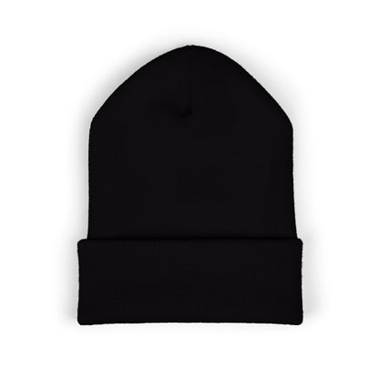 Cozy Embroidered Beanie for Winter Adventures, Fashionable Cuffed Hat for Outdoor Lovers