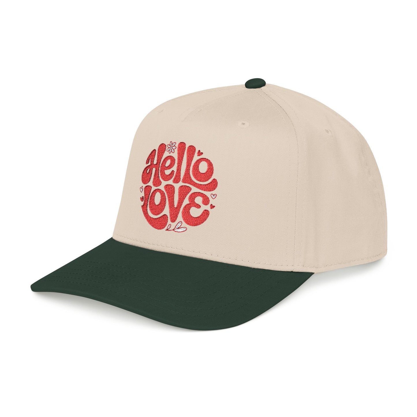 Hello Love Embroidered Baseball Cap