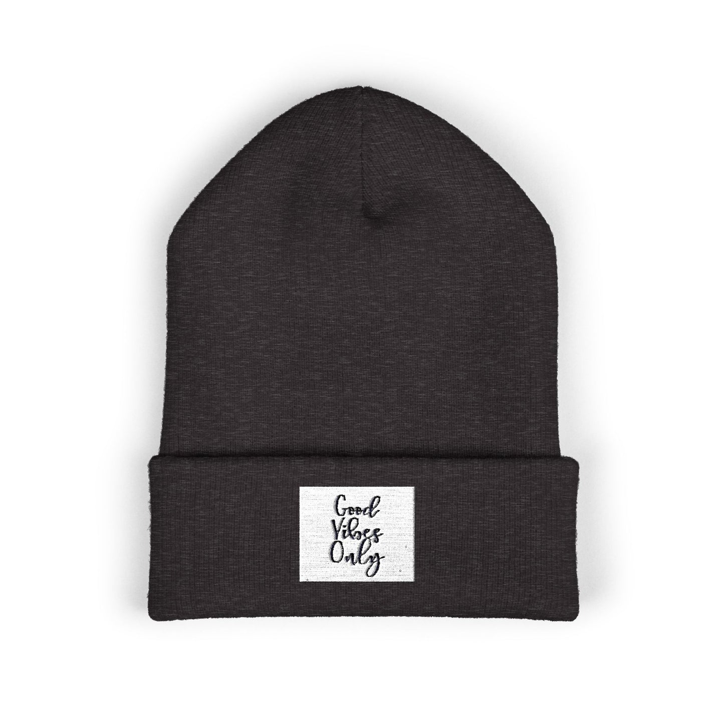 Cozy Embroidered Beanie for Winter Adventures, Fashionable Cuffed Hat for Outdoor Lovers