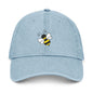 Bee Embroidered Denim Hat