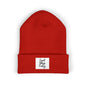 Cozy Embroidered Beanie for Winter Adventures, Fashionable Cuffed Hat for Outdoor Lovers