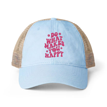 Women's Washed Mesh-Back Cap