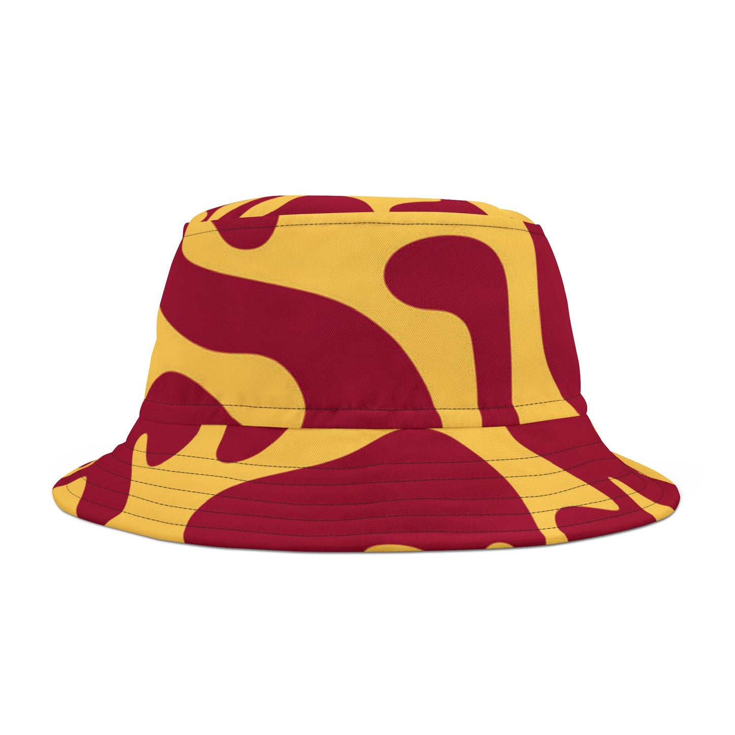 Red & Gold Abstract Bucket