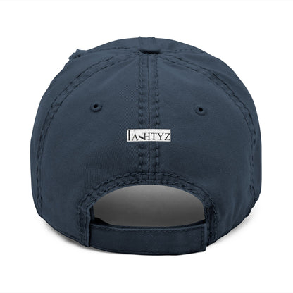 Distressed Butterfly  Hat Embroidered