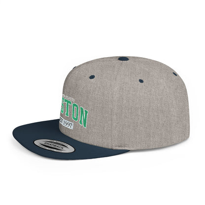 Boston Flat Bill Snapback Hat