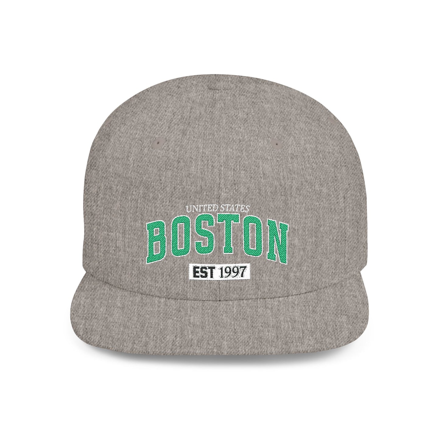 Boston Flat Bill Snapback Hat